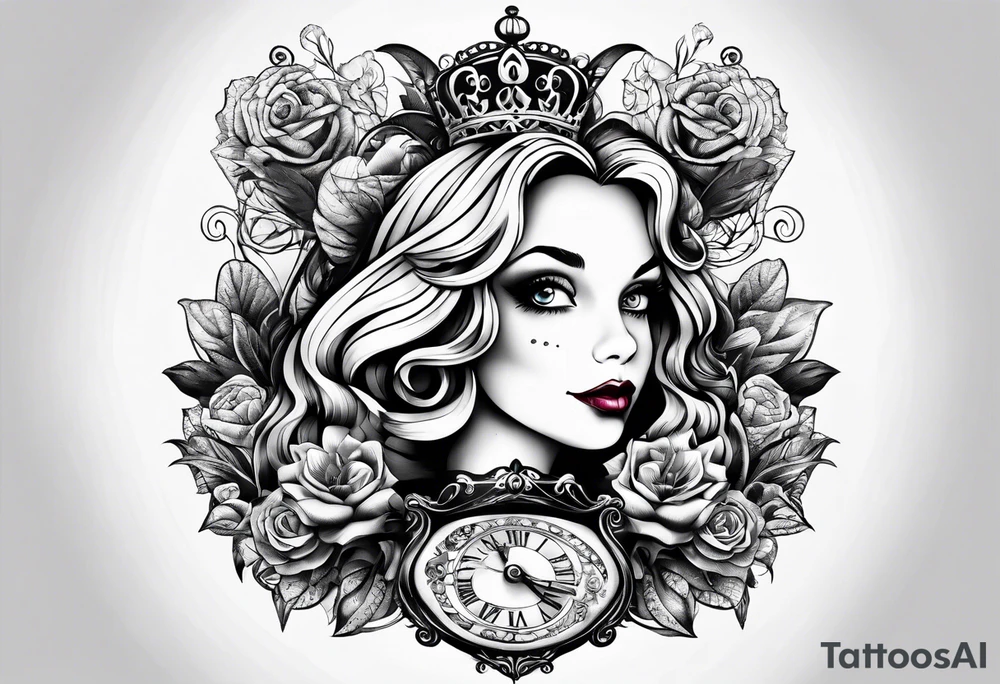 Alice in wonderland tattoo tattoo idea
