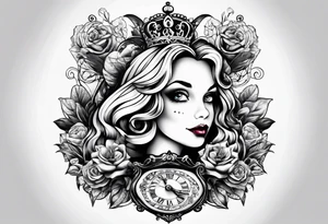 Alice in wonderland tattoo tattoo idea