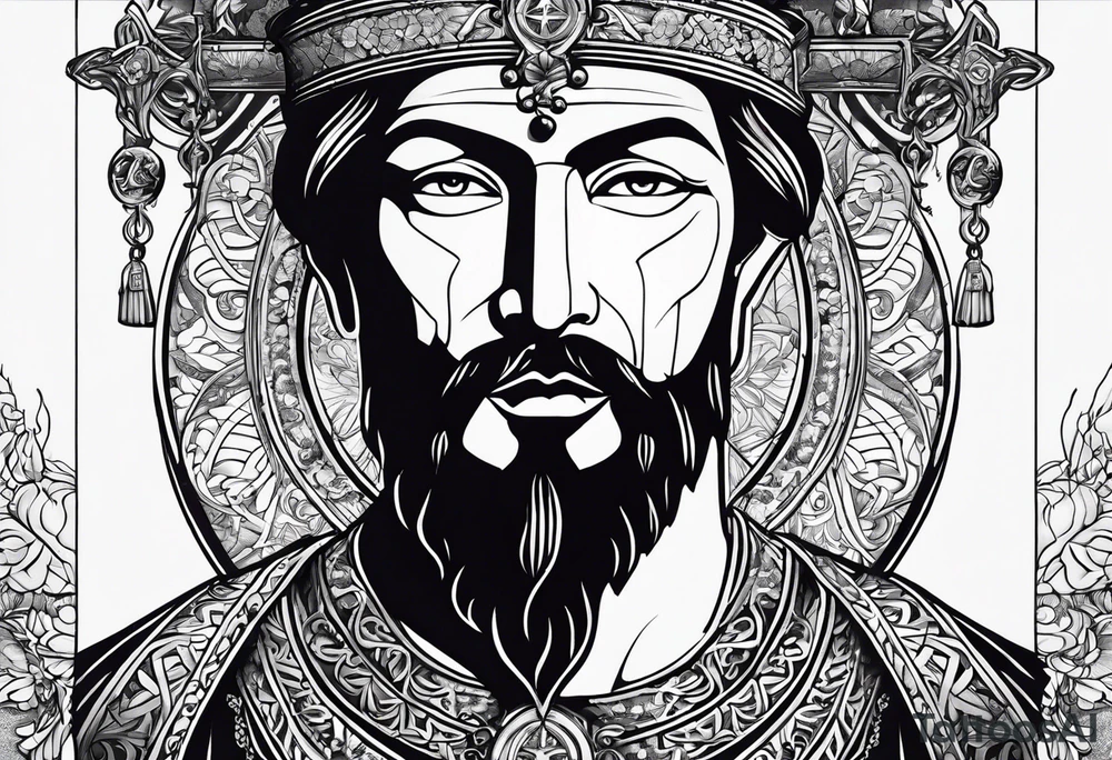 The symbol of Matthias in the bible tattoo idea