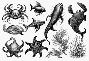 sea creature tattoo idea