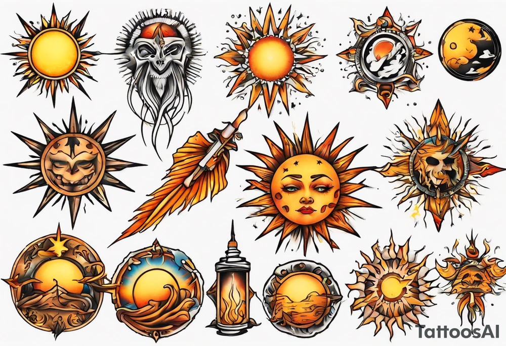 sonne tattoo idea