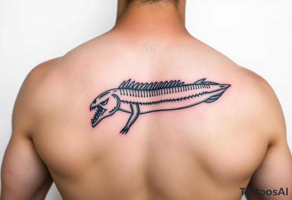 anker with color tattoo idea