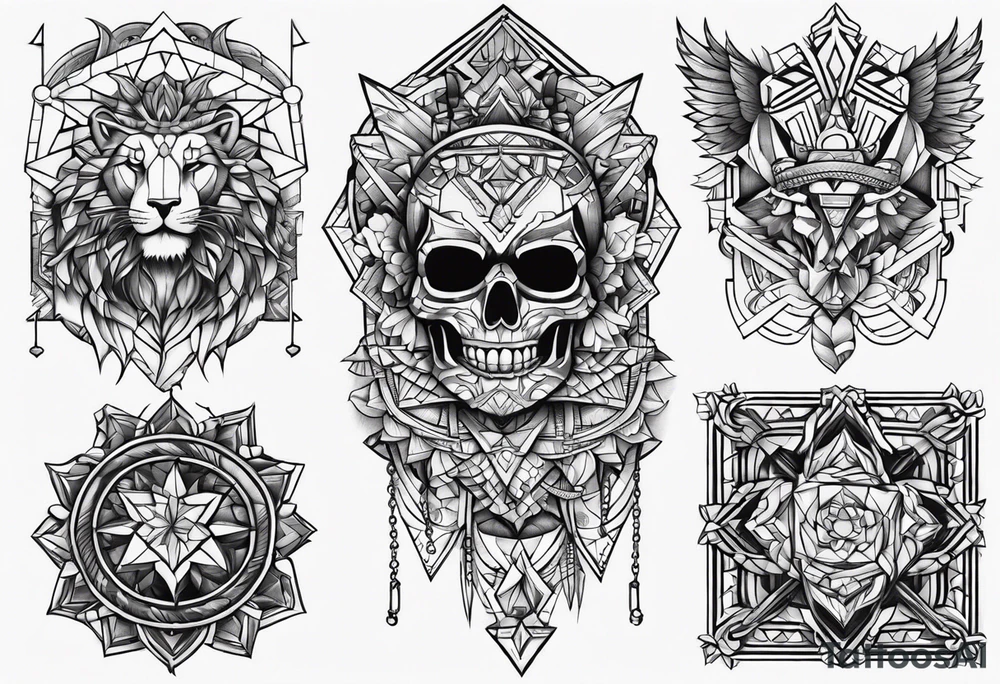 Mens harness tattoo tattoo idea