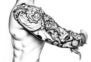 Dungeons and Dragons, Warcraft, Lord of the Rings, Forgotten Realms tattoo idea