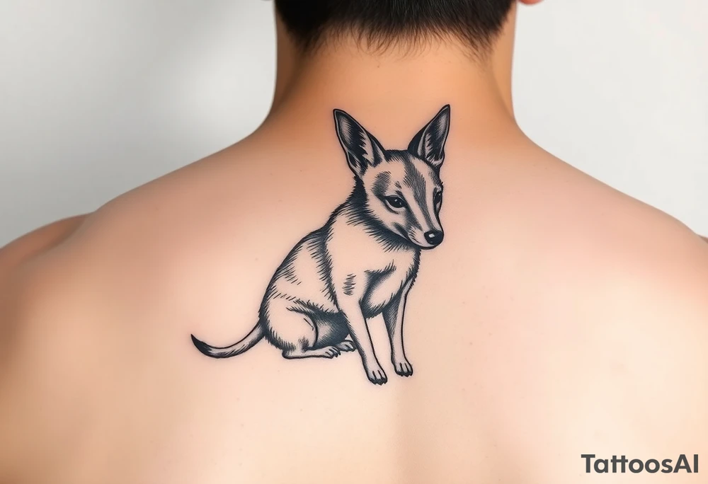 A brown minpin tattoo idea