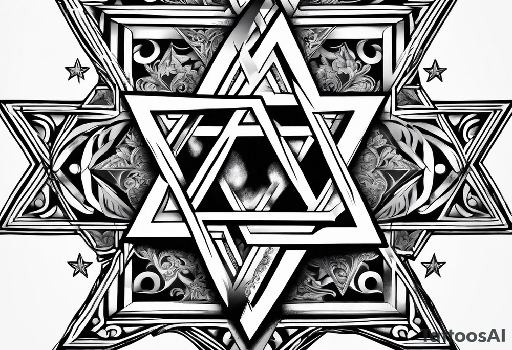 star of david tattoo idea