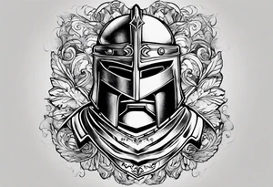 If your going thru hell keep going quote from Winston Churchill, wrapped around a spartan helmet. tattoo idea
