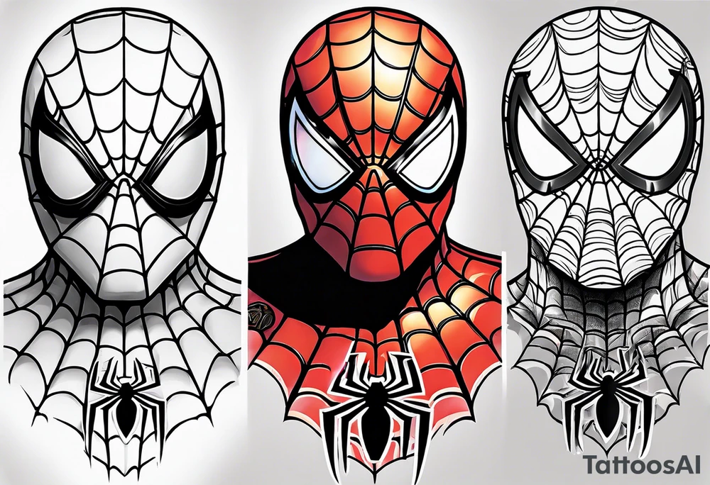 spiderman tattoo idea
