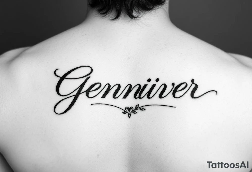 do a username god one with my grandma name Jennifer in cursive with a hear no evil see no speak no evil tattoo idea
