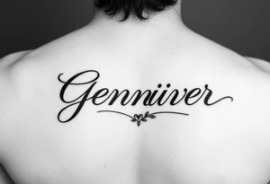 do a username god one with my grandma name Jennifer in cursive with a hear no evil see no speak no evil tattoo idea