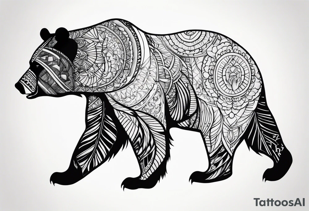 bear tattoo idea