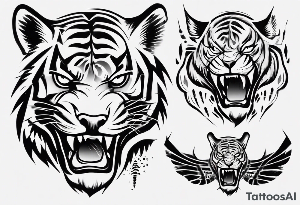 Flying tiger tattoo idea