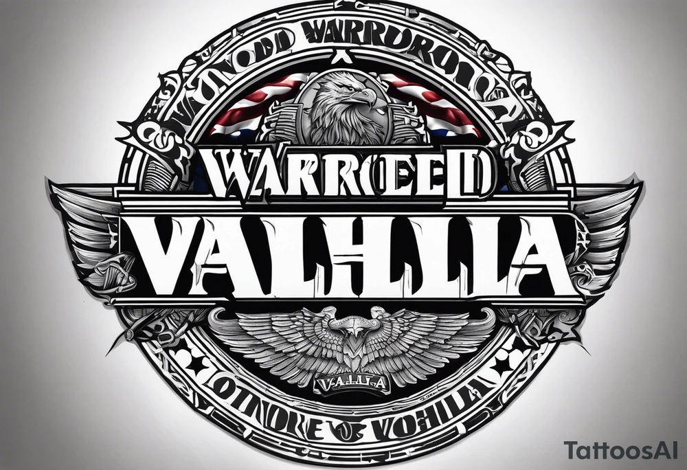 Wounded warrior valhalla tattoo idea