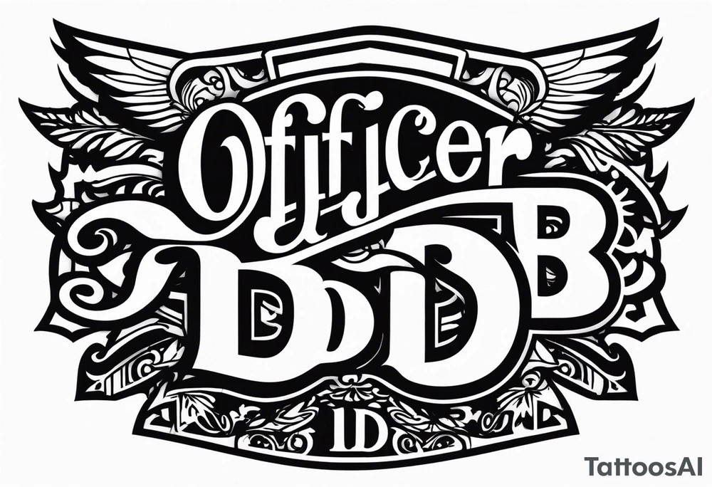 Officer B.D. tattoo idea