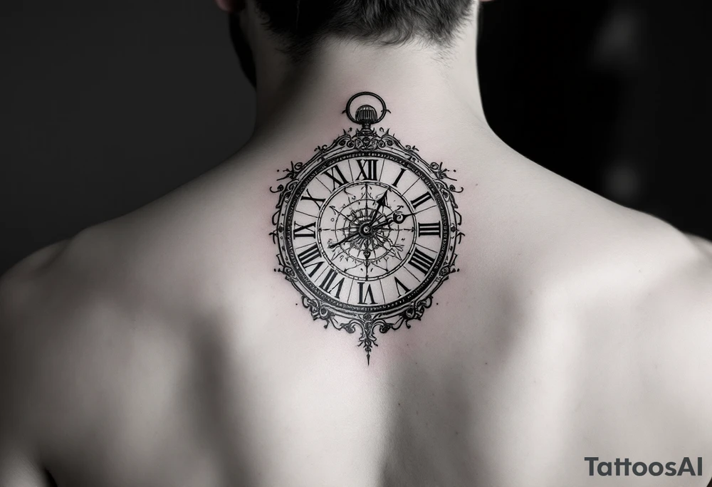 vintage roman numerals within ornate clockwork mechanism tattoo idea vintage roman numerals within ornate clockwork mechanism tattoo idea