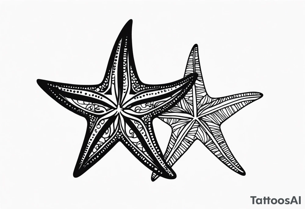 Starfish wrist wrap tattoo idea