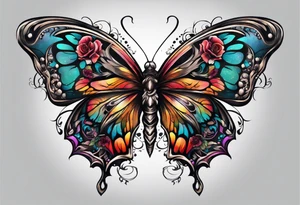 A butterfly that looks like a skull. tattoo idea