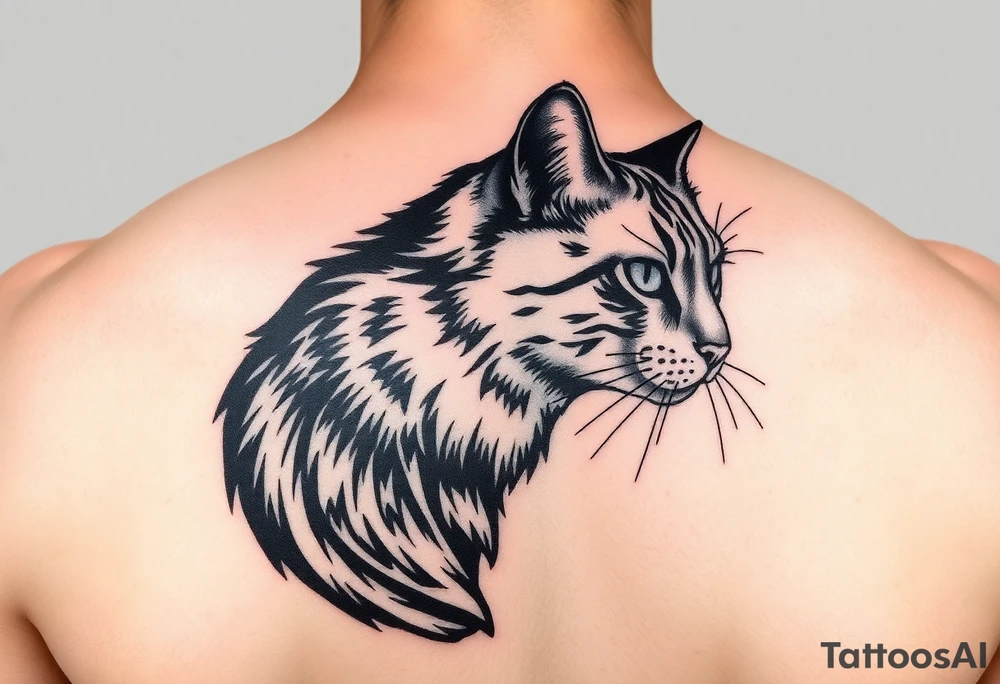 Black Cat tattoo idea