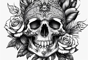 Full leg tattoo from hip to foot tattoo idea