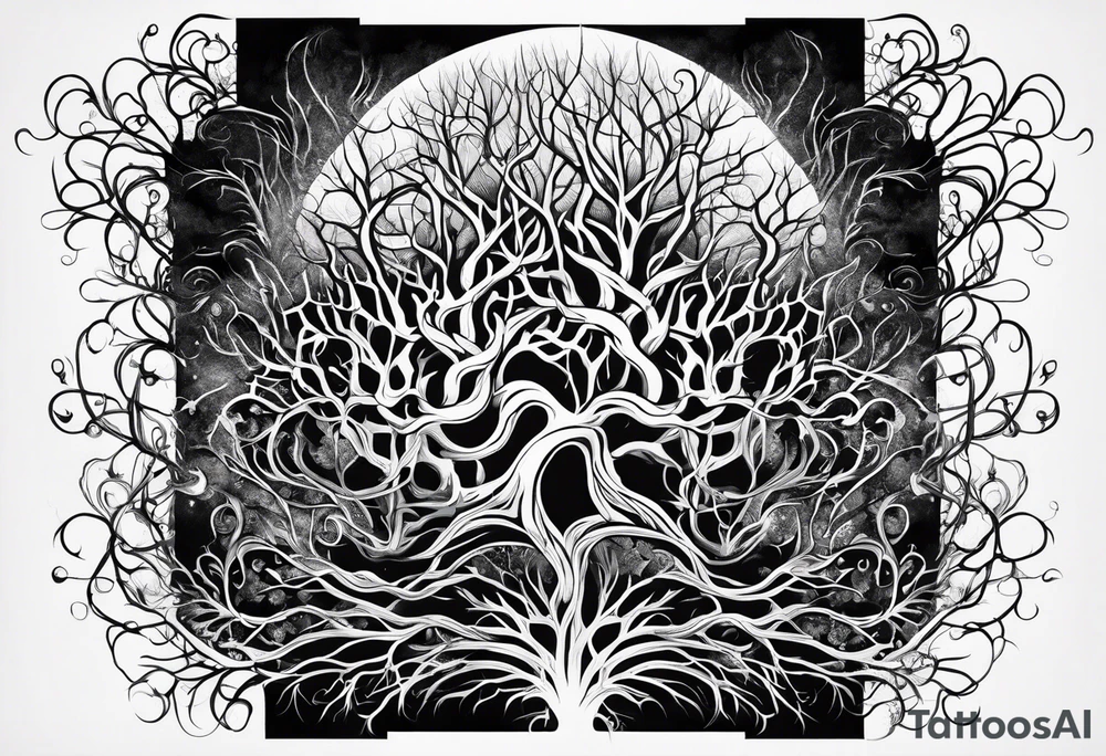 Roots grow and cells split, tendons stretch tattoo idea