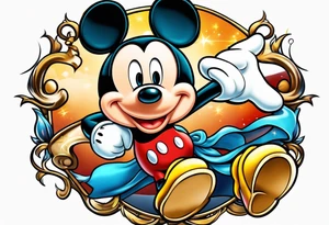 Disney characters tattoo idea