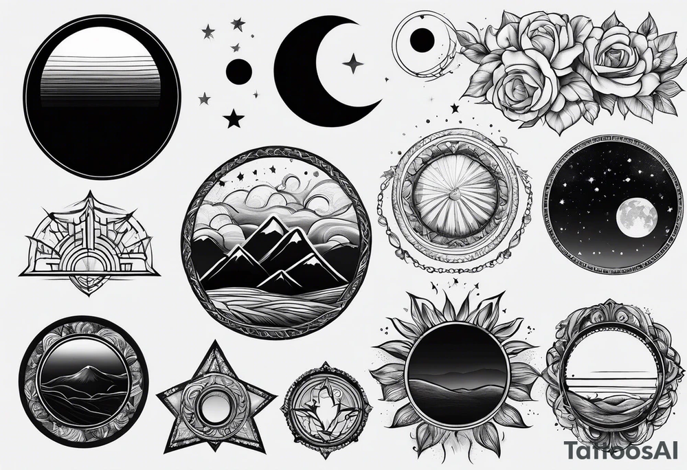 eclipse tattoo idea