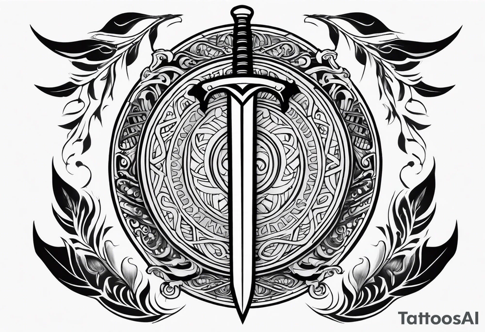 Valhalla
sword shield armour tattoo idea