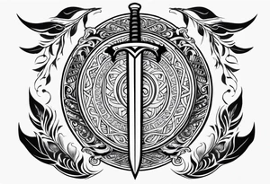 Valhalla
sword shield armour tattoo idea
