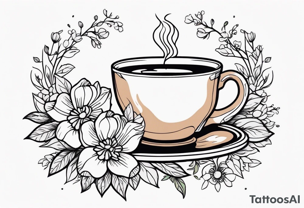 coffee
old school vintage simple traditional design surrounded by vintage flowers


bold color simple tattoo idea