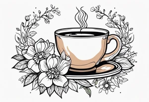 coffee
old school vintage simple traditional design surrounded by vintage flowers


bold color simple tattoo idea