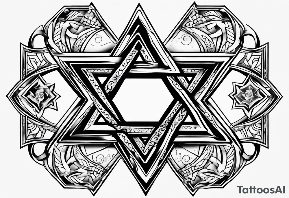 star of david tattoo idea