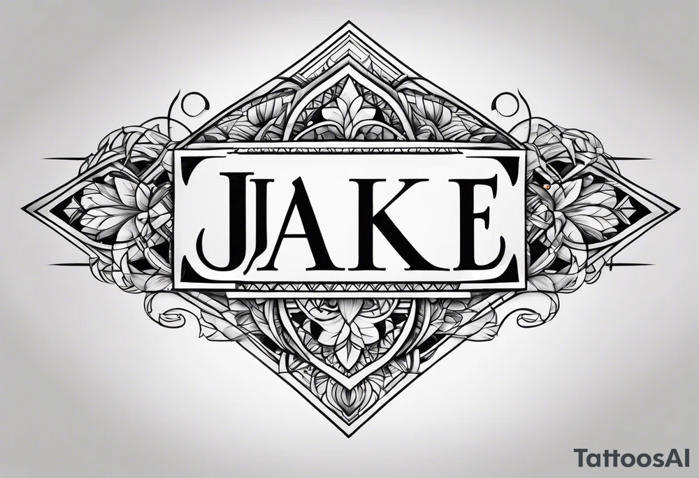 Jake name tattoo idea