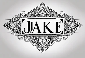 Jake name tattoo idea