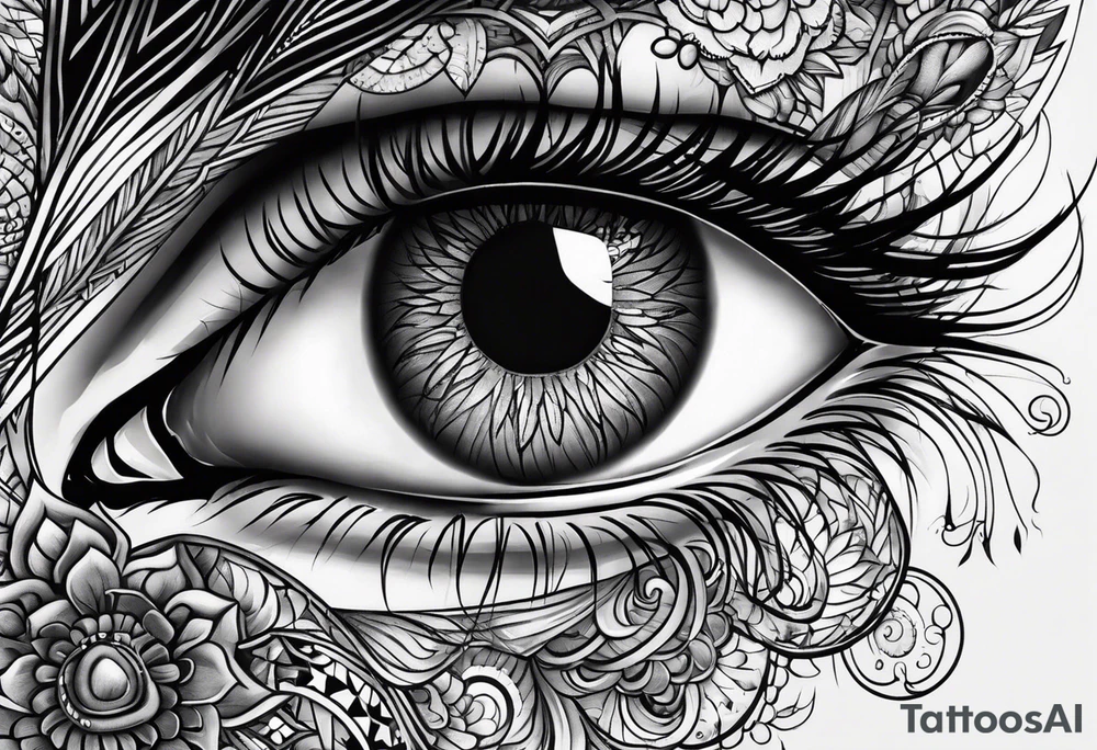 Eye ball tattoo idea
