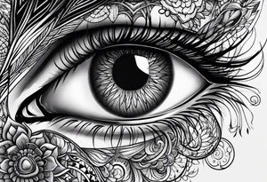 Eye ball tattoo idea