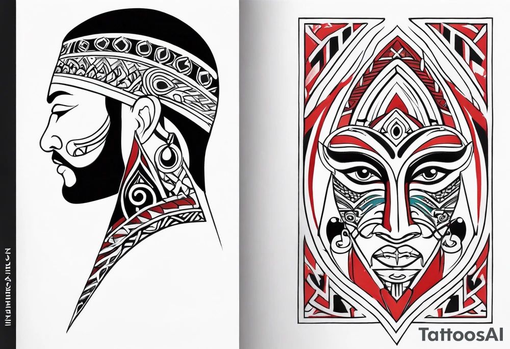 maori minimal neck  tattoo tattoo idea