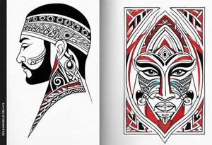 maori minimal neck  tattoo tattoo idea