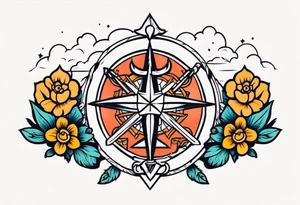 kingdom vintage tattoo style old school traditional tattoo idea