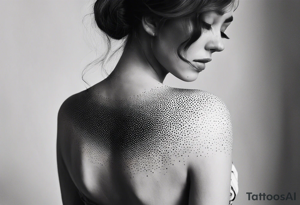 LINE AROUND SHOULDERS tattoo idea