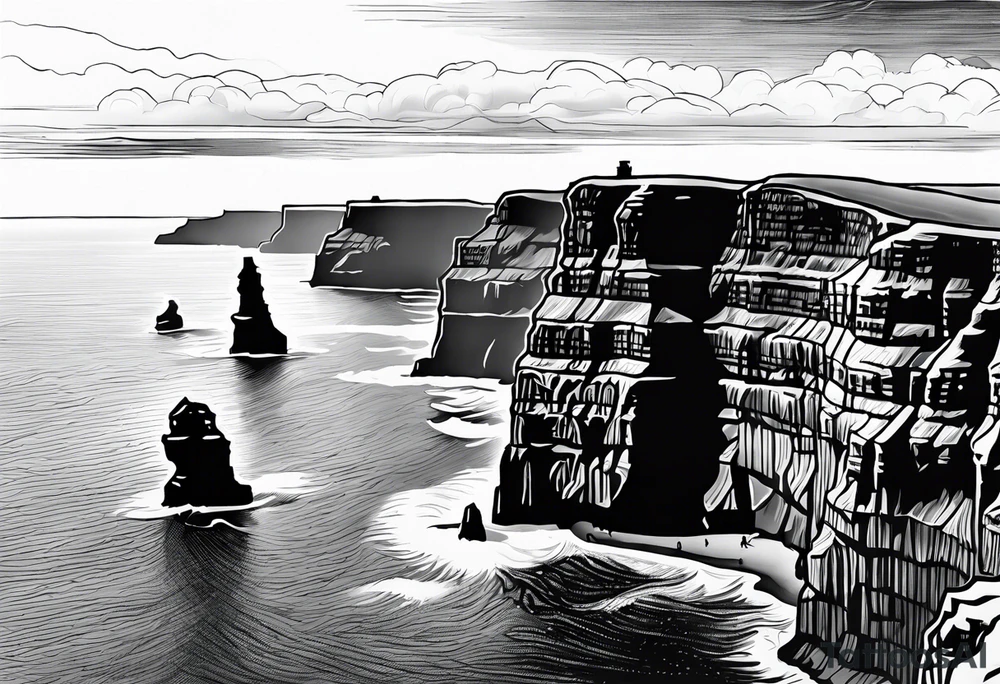 Cliffs of Moher tattoo idea