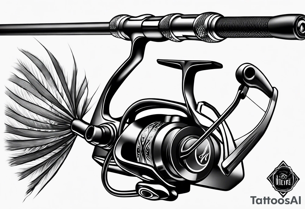 Fishing pole tattoo idea