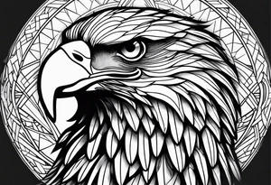 majestic eagle tattoo idea