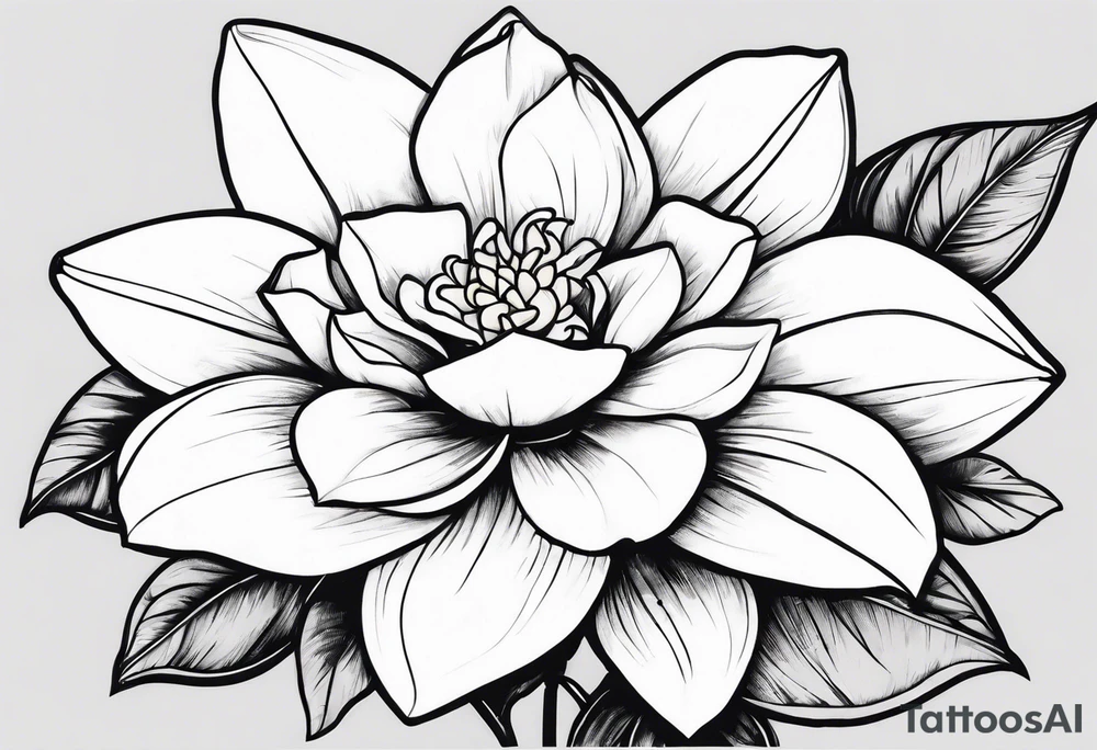 gardenia tattoo idea