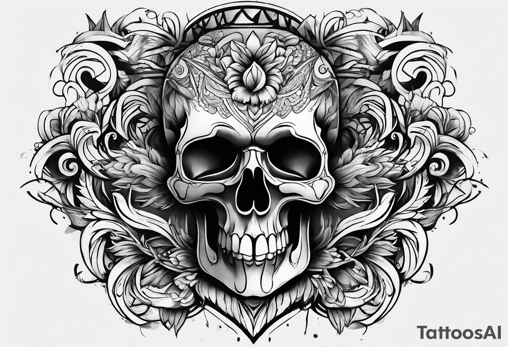 Something tough on chest tattoo idea