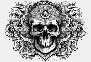 Something tough on chest tattoo idea