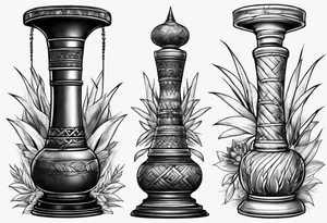 bamboo shoots without flowers or people tattoo idea