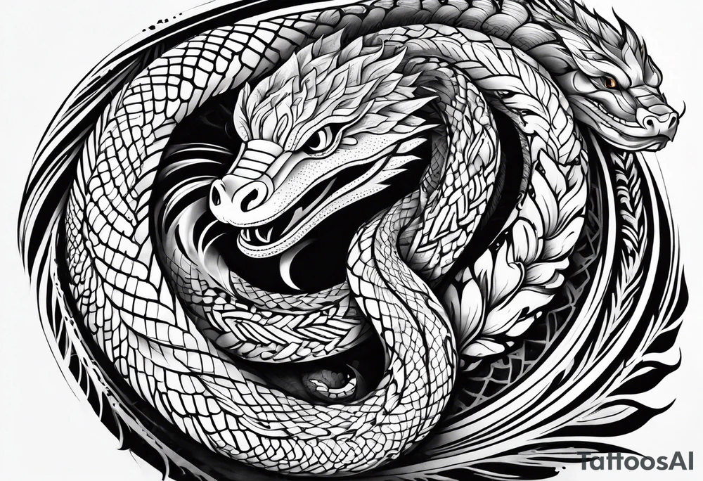serpiente de fuego tattoo idea