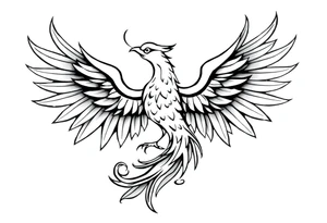 Master and phoenix tattoo idea