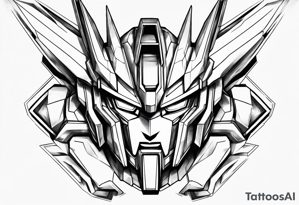 Gundam 3d tattoo idea