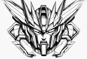 Gundam 3d tattoo idea